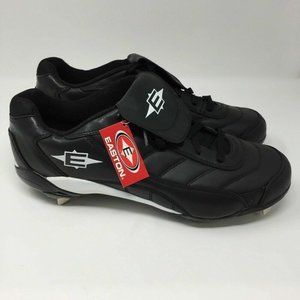Easton Mens Baseball Metal Low Cleats US 15 EUR‎ 50.5 M33200 Spikes Black NEW